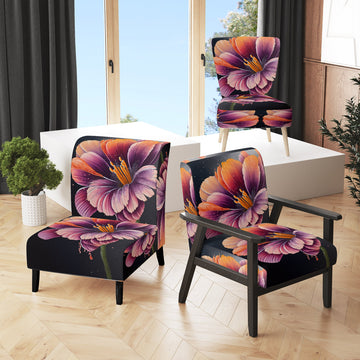 Blooming Gerbera Daisy Flowers - Traditional Arm Chair